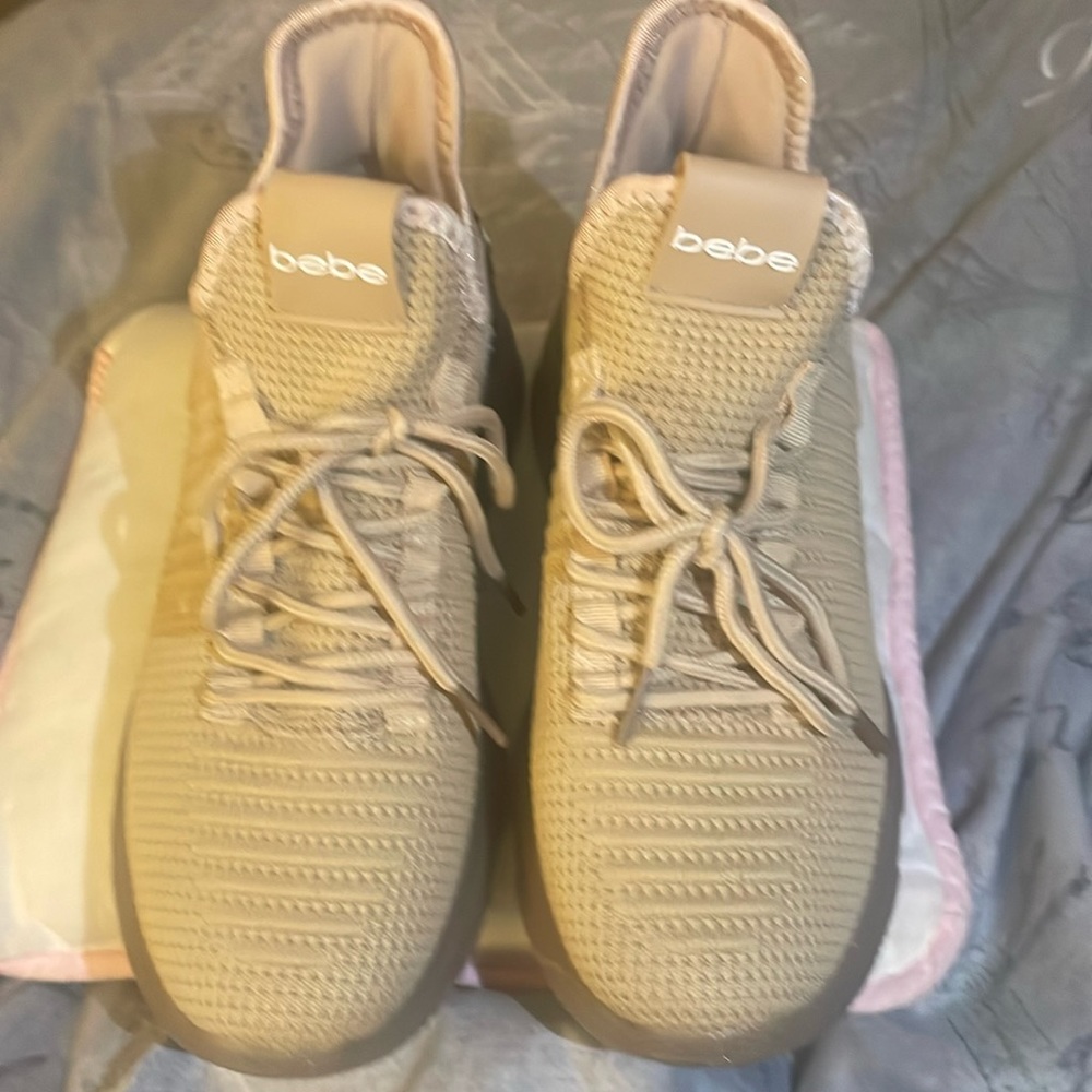 Bebe Tan Tennis Shoes